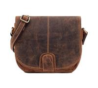 Lloyd Baker - JALNA Distress Sac à bandoulière en cuir véritable, design bohème vintage, plusieurs compartiments pour cartes, sangle réglable, style bohème, marron