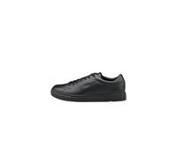 LLOYD Baskets Court pour homme en cuir lisse noir, Noir , 44 EU