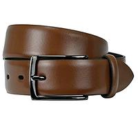 LLOYD Ceinture en cuir pour homme avec fermoir 35 mm - Marron - 100 cm