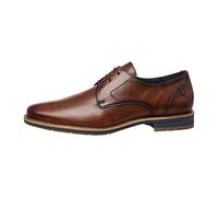 LLOYD Chaussures d'affaires Langston pour homme - En cuir lisse - Chaussures basses à lacets - Pour le bureau - Élégantes - Marron uni - Cuir lisse, Cocos, 43 EU