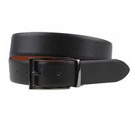 LLOYD Ceinture en cuir W115 – 2-en-1 réversible raccourcissable noir/cognac 115 cm
