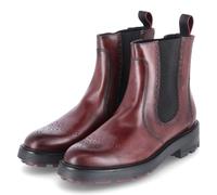 Lloyd Femmes Chelsea Boots/ Bottines Rouge foncé Cuir lisse Budapester perforé Taille : 40