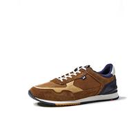 LLOYD Homme Chaussures à Lacets EMILIAN, Monsieur Baskets Basses,Semelle intérieure Amovible,Cigar/Cappucino/New Nature/Blue,42 EU / 8 UK