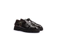 LLOYD Unisex BREEZ Sandales Marron in 46 Largeur normale Cuir grainé Loisirs