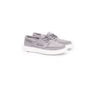 LLOYD Unisex FANAL Chaussures bateau Gris in 43 Largeur normale Cuir suédé Loisirs