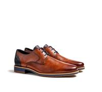LLOYD Unisex LAGOS chaussures derby | chaussures à lacets Marron in 40.5 Largeur normale Cuir gaufré Business