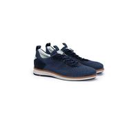 LLOYD Unisex MALIX Baskets basses | Baskets Bleu in 40.5 Largeur normale Tricot | Cuir suédé Loisirs
