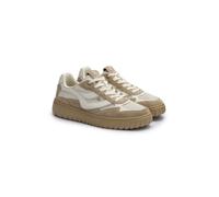 LLOYD Unisex TORO WAVE Baskets | Baskets basses Beige in 41 F 1/2 Combinaison de cuir | Mesh Loisirs