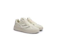 LLOYD Unisex TORO WAVE Baskets | Baskets basses Blanc in 40 F 1/2 Combinaison de cuir | Mesh Business | Loisirs