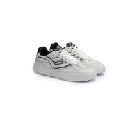LLOYD Unisex TORO WAVE Baskets | Baskets basses Blanc in 44 Largeur normale Mesh | Cuir lisse Business | Loisirs
