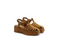 LLOYD Unisex VEGA FRAME Sandales Marron in 40.5 F 1/2 Cuir suédé Festif | Loisirs