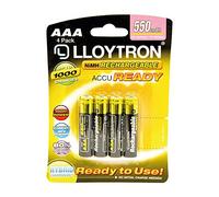 Lloytron AccuReady Lot de 4 Piles AAA 550 mAh Nimh