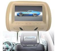 LLOZoo 2 écrans d'appui-tête universels 7 Pouces avec télécommande USB/SD+, Connexion Smartphone, écran LCD, 7 Langues au Choix, pour Lecteur DVD et Jeux vidéo,A