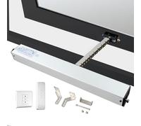 LLOZoo Ouvre-fenêtre Électrique, Course 300 Mm-1 000 Mm, avec Télécommande Et Interrupteur, Double Chaîne, Silencieux, Force De Fermeture 400 N, Antivol, pour Fenêtres De Toit Et Serres.,800mm