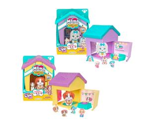 LLP Little Live Pets Coffret 2 Maisons Beagle et Maltais | 4-6 bébés par maman, chiots uniques, set de jeu pliable, plus de 80 à collectionner ; Mama Surprise dès 5 ans