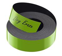 LLPT Bandes d'étiquettes magnétiques effaçables à sec 3cm x 8m Étiquettes blanches en rouleau aimant inscriptibles, réutilisables, coupables pour les surfaces métalliques (DMS166)