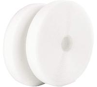 LLPT couture sur bande auto-agrippante en nylon 2,5 cm x 10 m chaque rouleau Bandes auto-agrippantes robustes pour coudre des chaussures de bricolage avec poche à rideaux vêtements de sport (blanc)