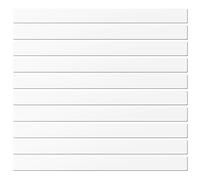 LLPT Étiquettes Magnétiques Effaçables 10 pièces Aimant inscriptible vierge Panneaux magnétiques réutilisables pour tableau blanc Couleur Blanc 2.5CM x 30CM (DMS11210WT)