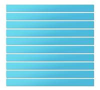 LLPT Étiquettes Magnétiques Effaçables 10 pièces Couleur Bleu 2.5cm x 30cm