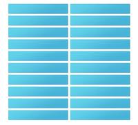 LLPT Étiquettes Magnétiques Effaçables 20 pièces Aimant inscriptible vierge Panneaux magnétiques réutilisables pour tableau blanc Couleur Bleu 2.5CM x 30CM (DMS11220BL)