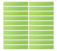 LLPT Étiquettes Magnétiques Effaçables 20 pièces Aimant inscriptible vierge Panneaux magnétiques réutilisables pour tableau blanc Couleur Vert 2.5CM x 30CM (DMS11220GN)