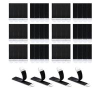 LLPT Languette Accroche Tableau | 24 Paires (48 Bandes) | Medium 19 x 72 mm | Crochets Sans Clous | Bandes Adhésives Murales Ultra-Résistantes et Anti-Dégâts | Pour Affiches (MB19724) | Noir