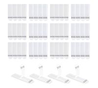 LLPT Languette Accroche Tableau | 24 Paires (48 Bandes) | Small 15 x 50 mm | Crochets Sans Clous | Bandes Adhésives Murales Ultra-Résistantes et Anti-Dégâts | Pour Affiches (SW15524) | Blanc