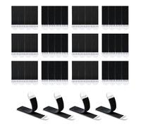 LLPT Languette Accroche Tableau | 24 Paires (48 Bandes) | Small 15 x 50 mm | Crochets Sans Clous | Bandes Adhésives Murales Ultra-Résistantes et Anti-Dégâts | Pour Affiches (SB15524) | Noir