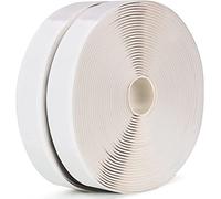 LLPT Lot de 2 bandes d'étanchéité auto-adhésives blanches en butyle 2,5 cm x 10 m pour réparation de véhicules récréatifs, fenêtres, vitres, bateaux, étanchéité de toit en EPDM (WST232)