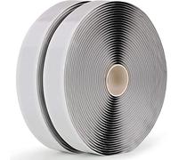 LLPT Lot de 2 bandes d'étanchéité auto-adhésives noires en butyle 2,5 cm x 10 m pour réparation de véhicules récréatifs, fenêtres, vitres, bateaux, étanchéité de toit en EPDM (BST232)