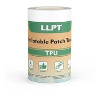 LLPT Patch étanche sous l'eau | Kit de Réparation Piscine en TPU Auto-Adhésifs | Convient pour les jouets gonflables,les matelas pneumatiques(IPT5033CR4) | Transparente | 101 mm x 3 m