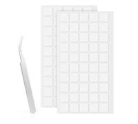 LLPT Point adhésives double face carré transparente 100 pièces 15MM Autocollants Nano Amovibles Très Adhésifs Étanches et Sans Trace Pour Décoration DIY à la Maison (NS15100)
