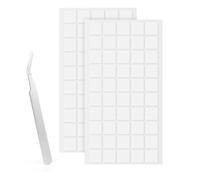LLPT Point adhésives double face carré transparente 100 pièces 20MM Autocollants Nano Amovibles Très Adhésifs Étanches et Sans Trace Pour Décoration DIY à la Maison (NS20100)