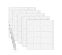 LLPT Point adhésives double face carré transparente 100 pièces 25MM Autocollants Nano Amovibles Très Adhésifs Étanches et Sans Trace Pour Décoration DIY à la Maison (NS25100)