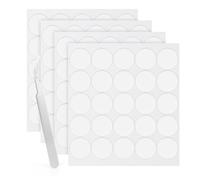 LLPT Point adhésives double face ronde transparente 100 pièces 25 mm Autocollants Nano Amovibles Très Adhésifs Étanches et Sans Trace Pour Décoration DIY à la Maison (ND25100)