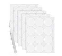 LLPT Point adhésives double face ronde transparente 60 pièces 40 mm Autocollants Nano Amovibles Très Adhésifs Étanches et Sans Trace Pour Décoration DIY à la Maison (ND4060)