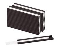 LLPT Porte-étiquette Magnétique 26PCS 1CM x 8CM Paquets de canal C Film Protecteur épais pour Cartes en Papier Blanc de 300 g Amovible Sans Gâchis pour étagère (MH30526)