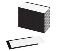 LLPT Porte-étiquette Magnétique 26PCS 7CM x 13CM Paquets de canal C Film Protecteur épais pour Cartes en Papier Blanc de 300 g Amovible Sans Gâchis pour étagère (MH53026)