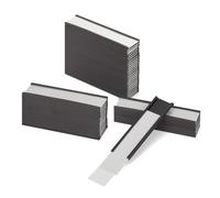 LLPT Porte-Étiquettes Magnétiques 50pcs 25MM x 100MM Étiquettes Magnétiques Inscriptible Amovible Sans Saleté pour le Tableau Blanc du Meuble de Rangement à Étagère en Métal(MH26100)