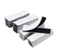 LLPT Rectangle Bande crochet et boucle auto-adhésive 30 mm x 1,2 m Pad pour attacher des anneaux de crochet pour la maison, le bureau, l'école, l'extérieur 32 paires (RSB340)