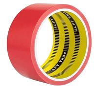 LLPT Ruban Adhésif Couleur Ruban Adhésif en Tissu 1 Rouleau 50MM X 9M X 11 Mil pour l'artisanat de Bricolage décoration intérieure et Extérieure Couleur Rouge(DT601RD)