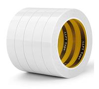 LLPT Ruban Adhésif Double Face 19mm x 15m 5 Rouleaux viscosité Translucide Papier déchirable à la Main Ultra Fin Pour Bricolage Artisanat Scrapbooking Fait à la main(SPD1915CR05)