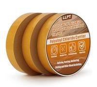 LLPT Ruban Adhésif Double Face pour Le Travail du Bois 25,4MM x 27M x 0,22MM Lot de 3 Rubans Adhésifs Double Face pour Menuisier Amovibles Sans Résidus pour Gabarit en Bois (WT1090Y3)