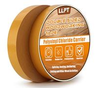 LLPT Ruban Adhésif Double Face pour Le Travail du Bois 25,4MM x 45,5M x 0,22MM Lot de 2 Rubans Adhésifs Double Face pour Menuisier Amovibles Sans Résidus pour Gabarit en Bois (WT10150Y2)