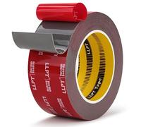 LLPT Ruban Adhésif Double Face Ruban de Montage Robuste 51MM*5.5M Bande adhésive double face imperméable à l'eau pour cadres photo Poster Automobile Home Déco Boîte à Clous (G461150mm)