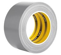 LLPT Ruban Adhésif en Tissu | Gris Argent | 60 mm x 30 m x 0,23 mm | Adhésif Sans Résidus Résistant à l'eau | pour L'artisanat de Bricolage Décoration Intérieure et Extérieure(DT245)