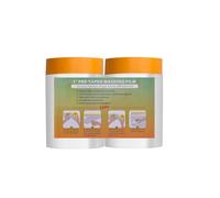 LLPT Ruban Adhésif et Drapé Film Masquage Pré-Enregistré 2 Rouleaux 55cm(déplié) x 33 m pour Peinture de Meubles Muraux Automatiques Protection Contre la Contamination (MFTO533)