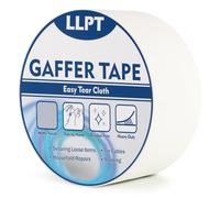 LLPT Ruban Adhésif Professionnel Mat Blanc | Gaffer Toilé | Gaffers Tape Pour Câbles, Photographie (PGT515P1WT) | 50 mm x 15 m