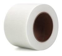 LLPT Ruban de réparation en tissu 10 cm x 30 m de qualité industrielle extra-durable 200g en tissu de fibre résistant auto-adhésif pour la réparation de patchs à coudre de couleur blanche (DRF410)