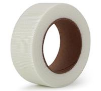 LLPT Ruban de réparation en tissu 5cm x 30m de qualité industrielle extra-durable 200g en tissu de fibre résistant auto-adhésif pour la réparation de patchs à coudre de couleur blanche (DRF210)